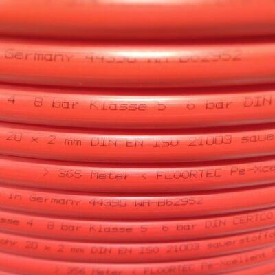 20x2mm padlófűtéscső FLOORTEC Pe-Xcellent 5 (200m)